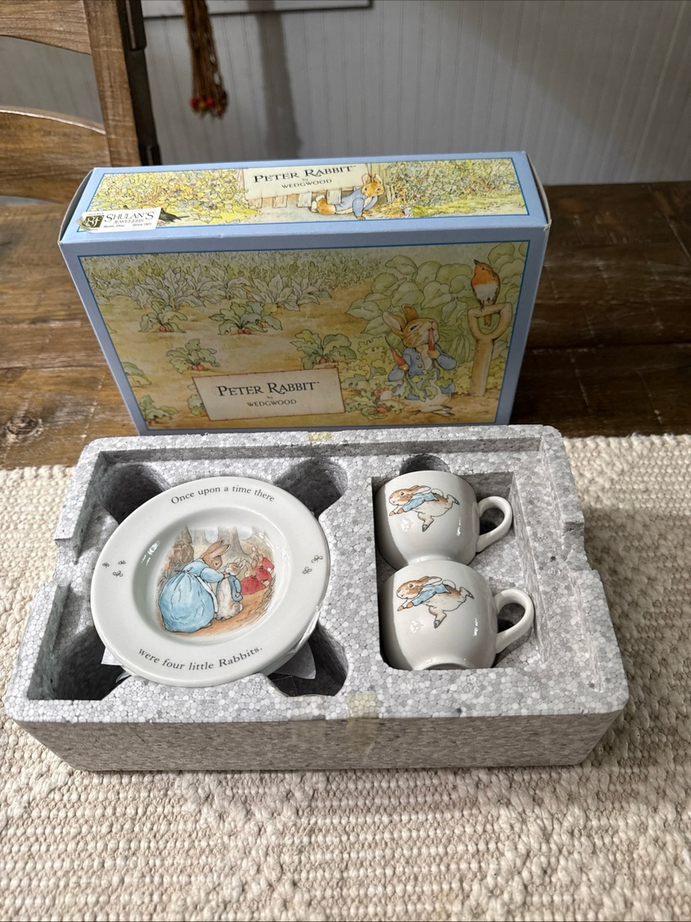 Wedgwood Peter Rabbit Tea Set in Light Blue